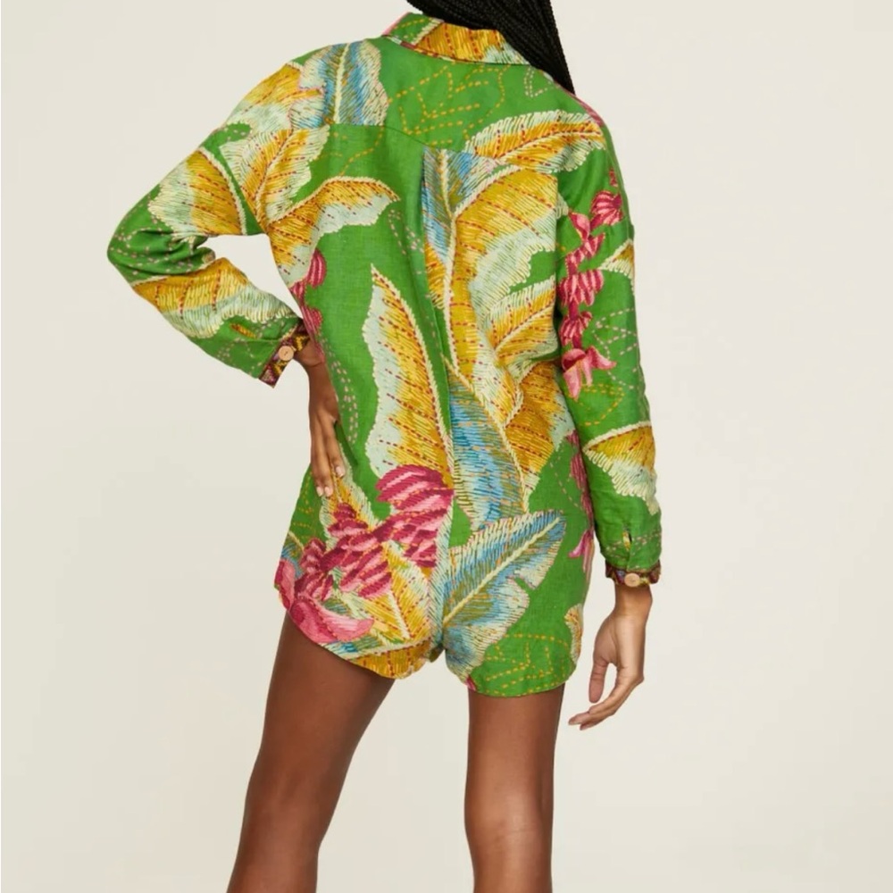 FARM Rio Green Tropical Jumpsuit - Picture 2 of 5